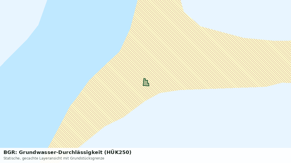 Statische Kartenansicht: BGR: Grundwasser-Durchlässigkeit (HÜK250)