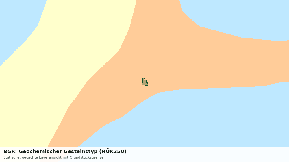 Statische Kartenansicht: BGR: Geochemischer Gesteinstyp (HÜK250)