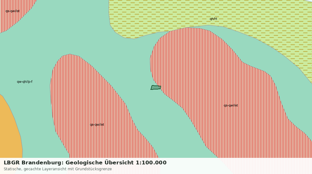 Statische Kartenansicht: LBGR Brandenburg: Geologische Übersicht 1:100.000