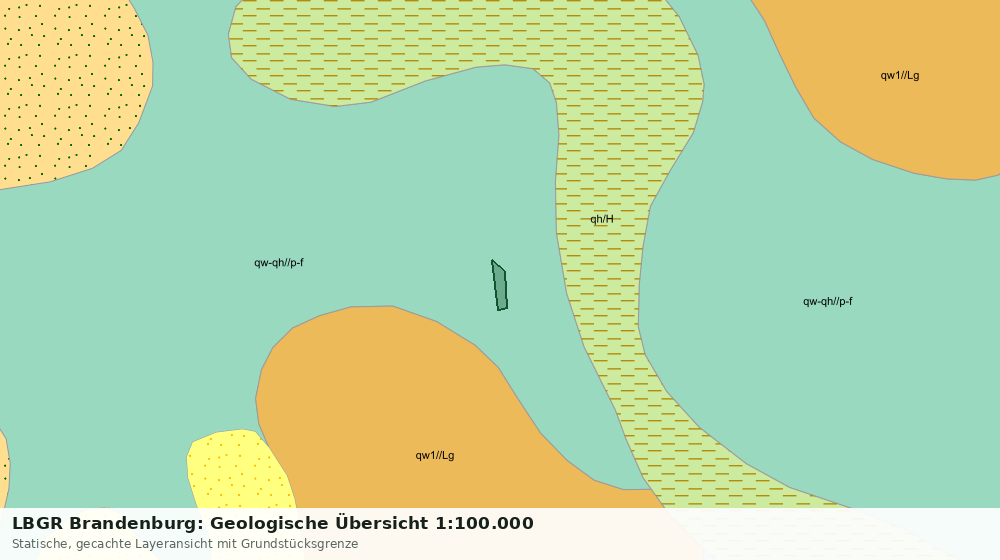 Statische Kartenansicht: LBGR Brandenburg: Geologische Übersicht 1:100.000