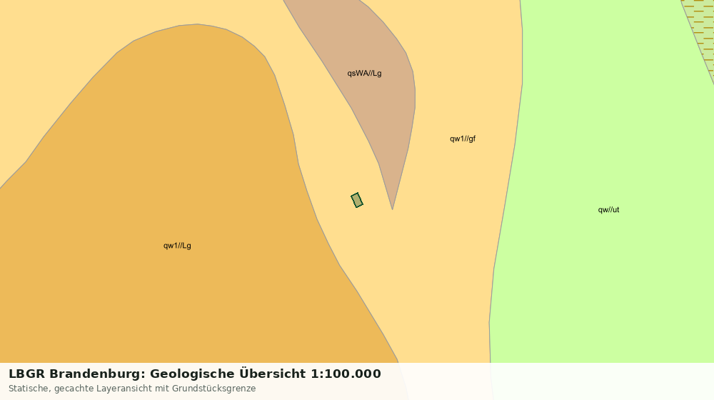 Statische Kartenansicht: LBGR Brandenburg: Geologische Übersicht 1:100.000