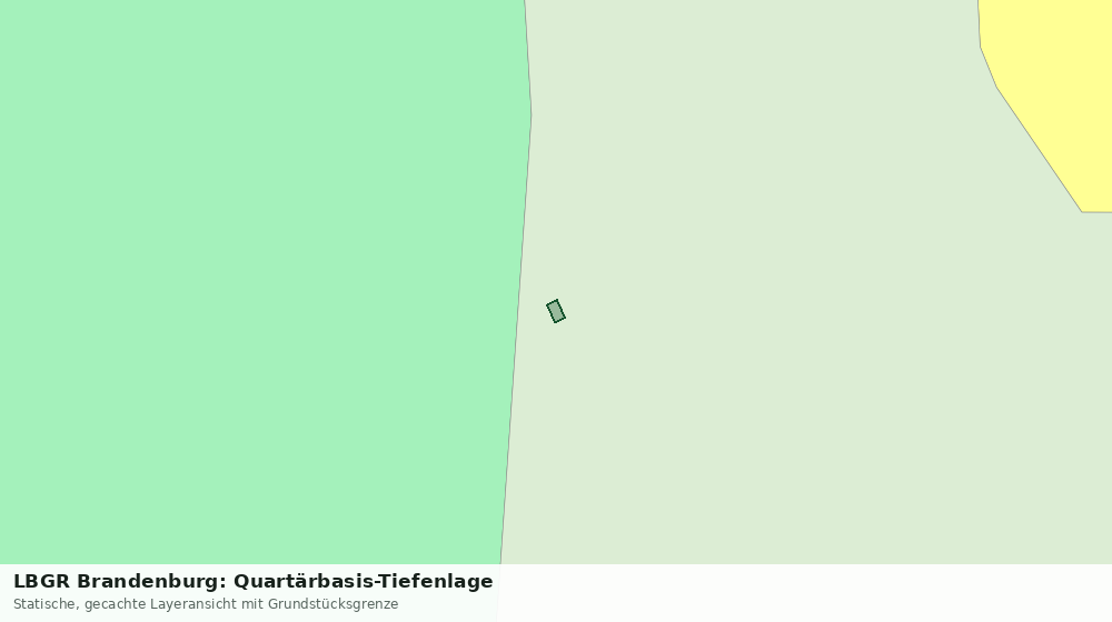 Statische Kartenansicht: LBGR Brandenburg: Quartärbasis-Tiefenlage