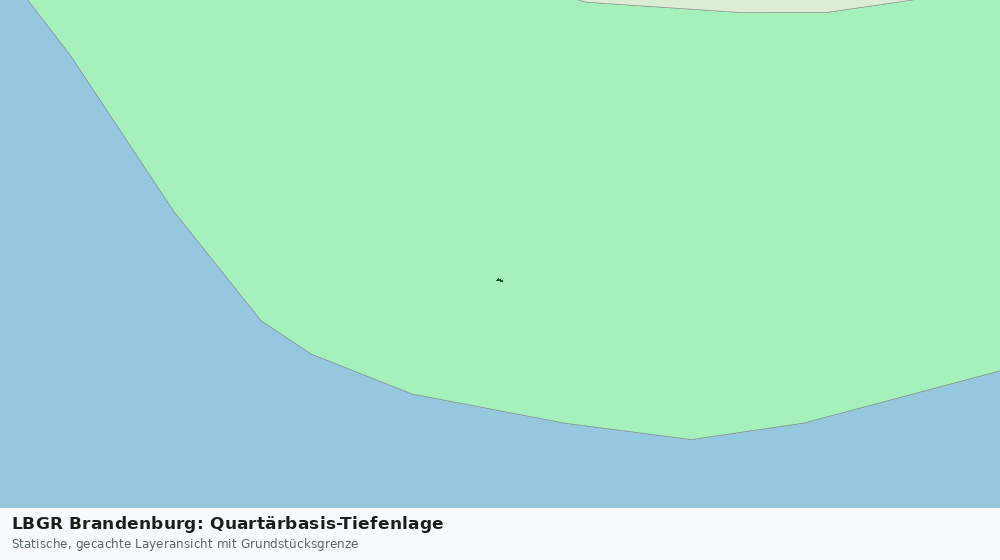 Statische Kartenansicht: LBGR Brandenburg: Quartärbasis-Tiefenlage