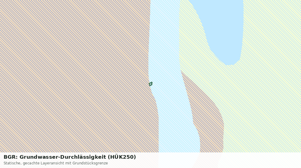 Statische Kartenansicht: BGR: Grundwasser-Durchlässigkeit (HÜK250)