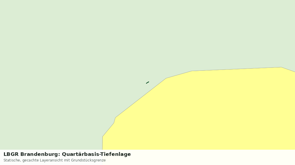 Statische Kartenansicht: LBGR Brandenburg: Quartärbasis-Tiefenlage