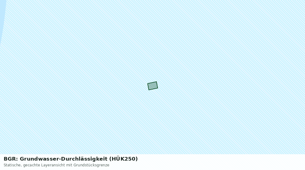 Statische Kartenansicht: BGR: Grundwasser-Durchlässigkeit (HÜK250)