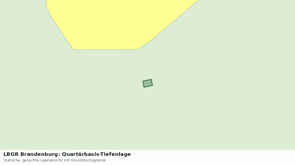 Statische Kartenansicht: LBGR Brandenburg: Quartärbasis-Tiefenlage