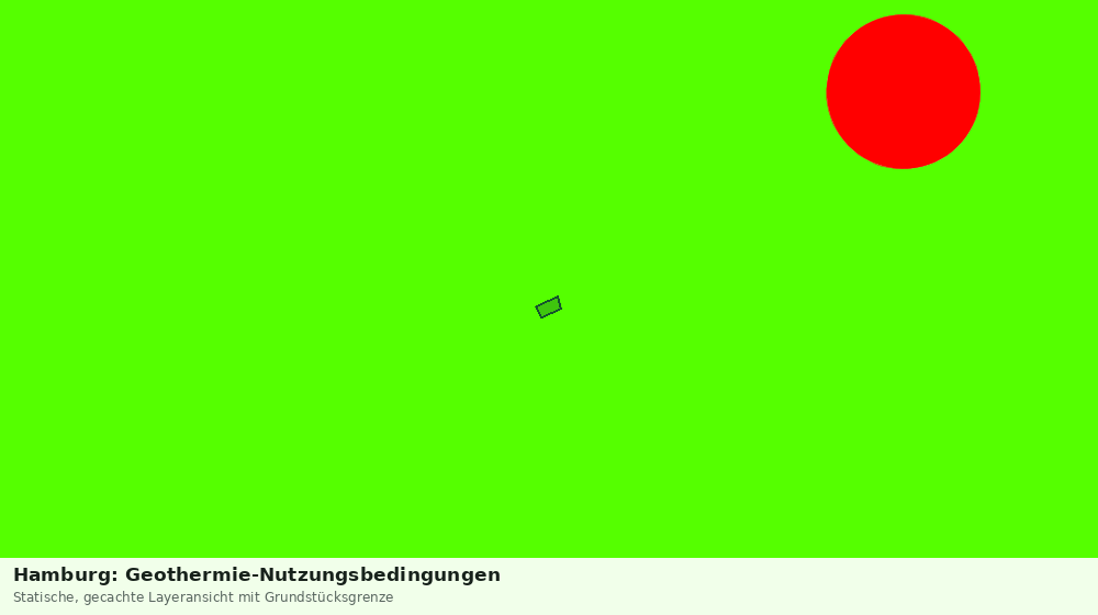 Statische Kartenansicht: Hamburg: Geothermie-Nutzungsbedingungen