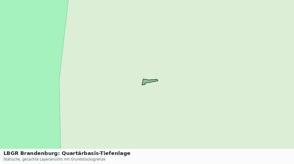 Statische Kartenansicht: LBGR Brandenburg: Quartärbasis-Tiefenlage