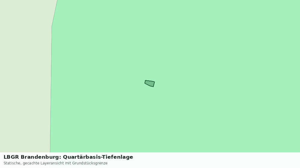 Statische Kartenansicht: LBGR Brandenburg: Quartärbasis-Tiefenlage