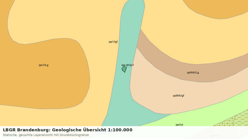 Statische Kartenansicht: LBGR Brandenburg: Geologische Übersicht 1:100.000