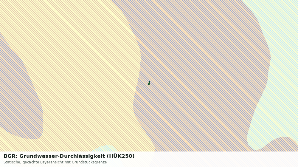 Statische Kartenansicht: BGR: Grundwasser-Durchlässigkeit (HÜK250)