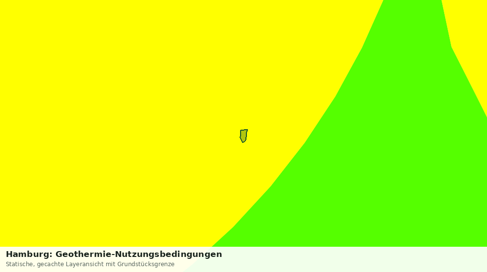 Statische Kartenansicht: Hamburg: Geothermie-Nutzungsbedingungen