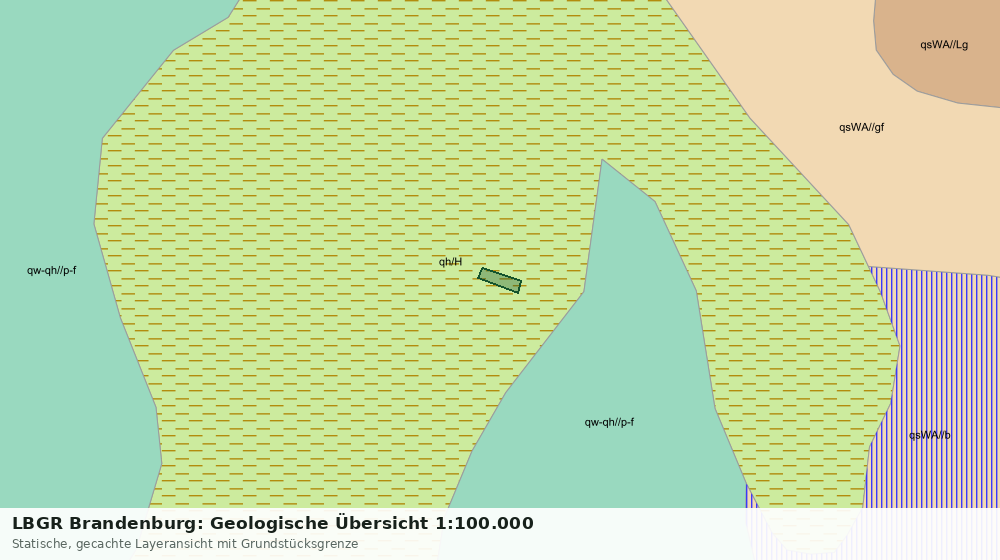 Statische Kartenansicht: LBGR Brandenburg: Geologische Übersicht 1:100.000
