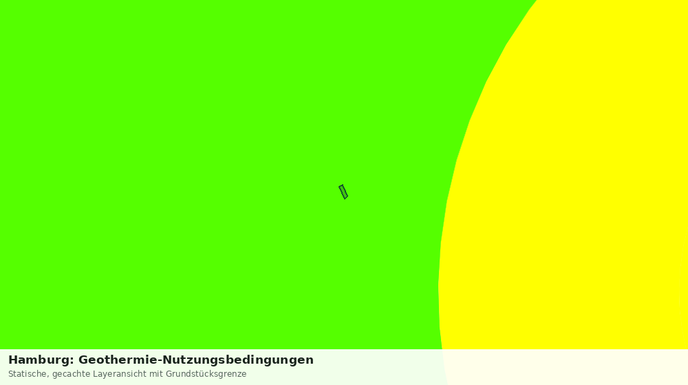 Statische Kartenansicht: Hamburg: Geothermie-Nutzungsbedingungen