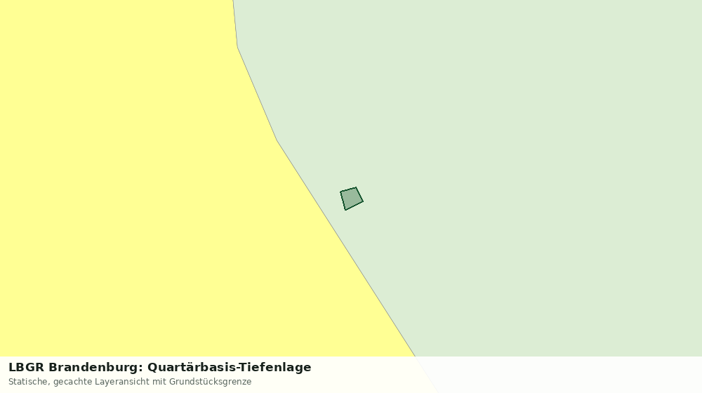 Statische Kartenansicht: LBGR Brandenburg: Quartärbasis-Tiefenlage