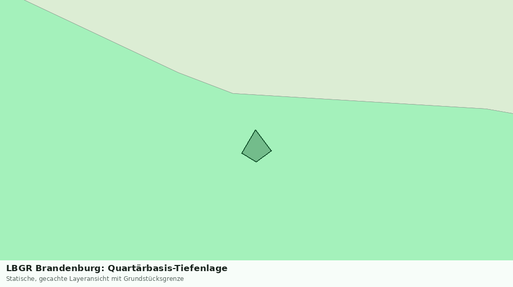 Statische Kartenansicht: LBGR Brandenburg: Quartärbasis-Tiefenlage