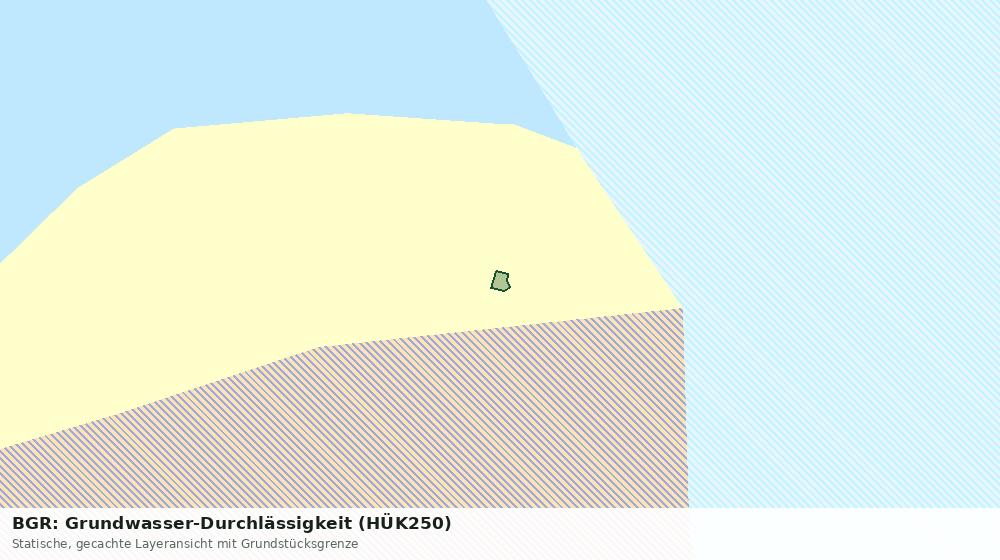 Statische Kartenansicht: BGR: Grundwasser-Durchlässigkeit (HÜK250)