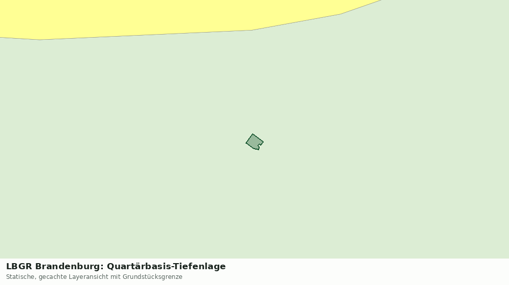 Statische Kartenansicht: LBGR Brandenburg: Quartärbasis-Tiefenlage