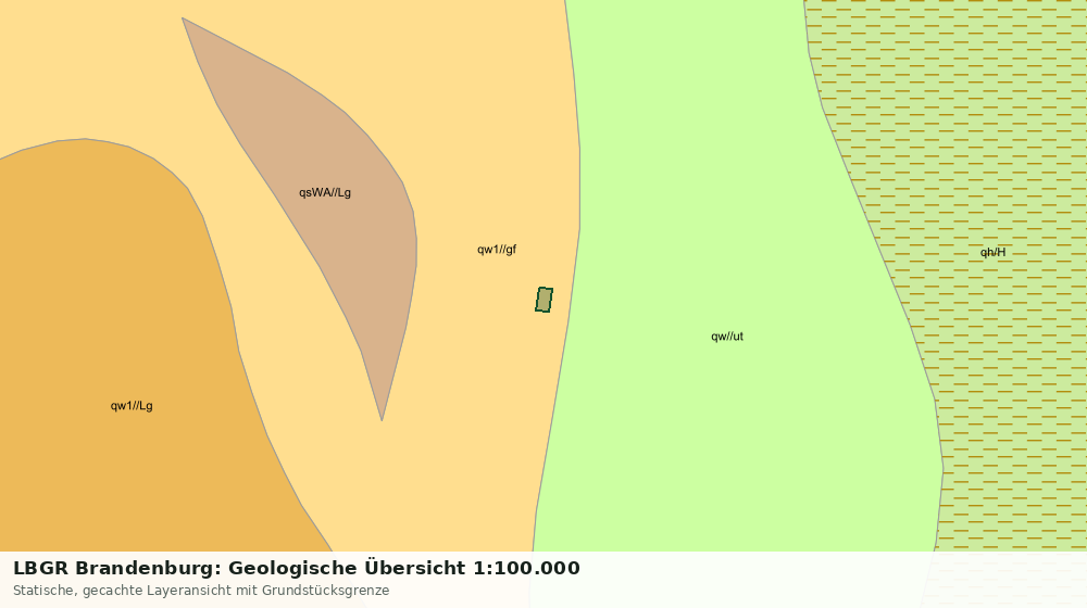 Statische Kartenansicht: LBGR Brandenburg: Geologische Übersicht 1:100.000
