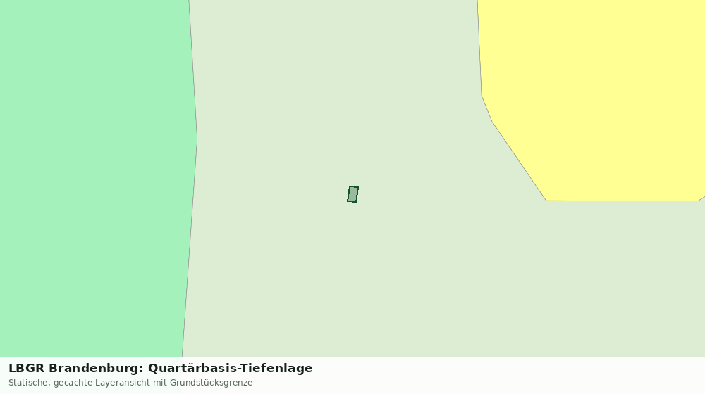 Statische Kartenansicht: LBGR Brandenburg: Quartärbasis-Tiefenlage