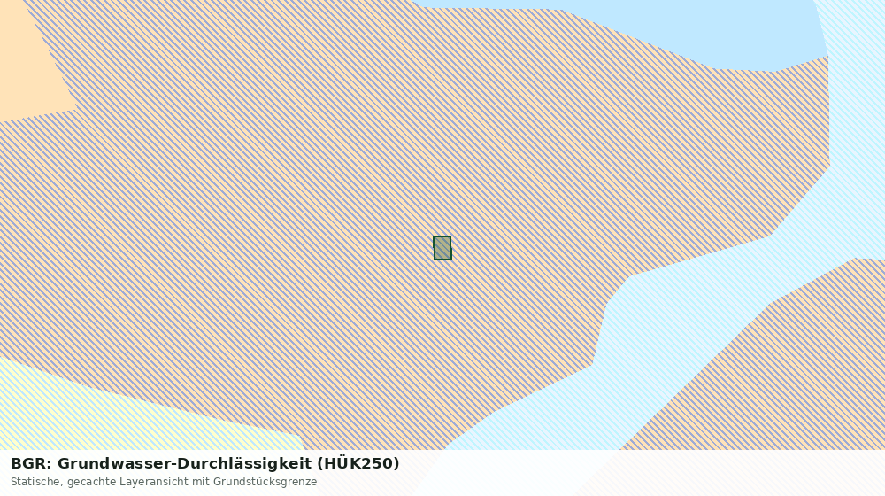 Statische Kartenansicht: BGR: Grundwasser-Durchlässigkeit (HÜK250)