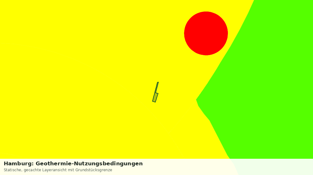 Statische Kartenansicht: Hamburg: Geothermie-Nutzungsbedingungen
