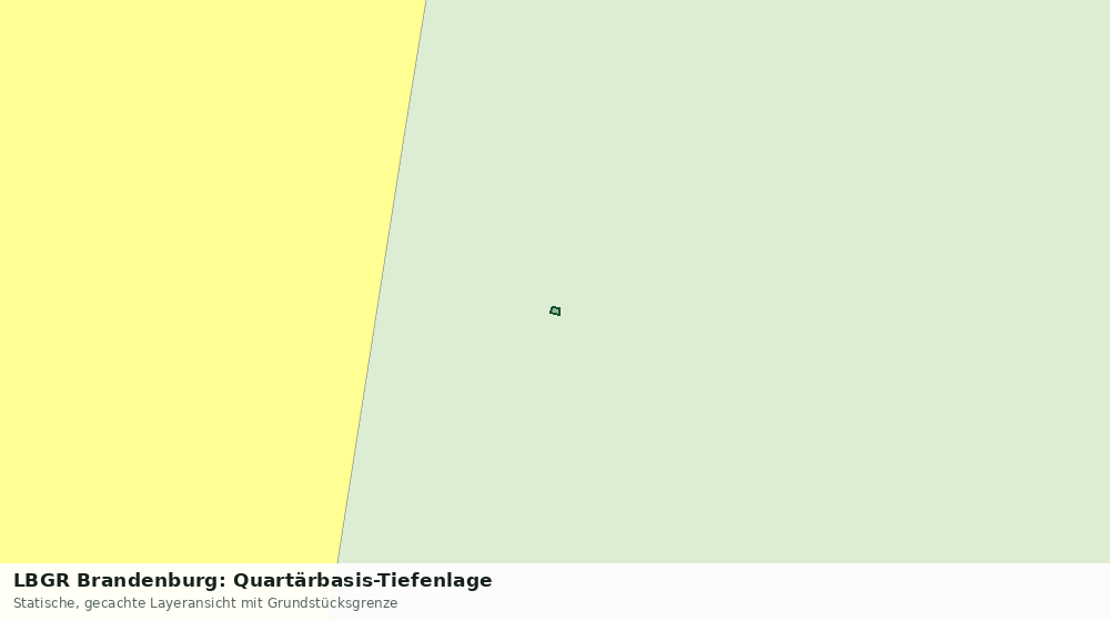 Statische Kartenansicht: LBGR Brandenburg: Quartärbasis-Tiefenlage