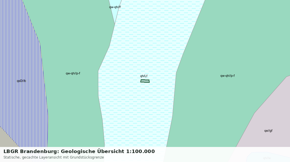 Statische Kartenansicht: LBGR Brandenburg: Geologische Übersicht 1:100.000