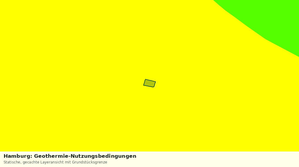 Statische Kartenansicht: Hamburg: Geothermie-Nutzungsbedingungen