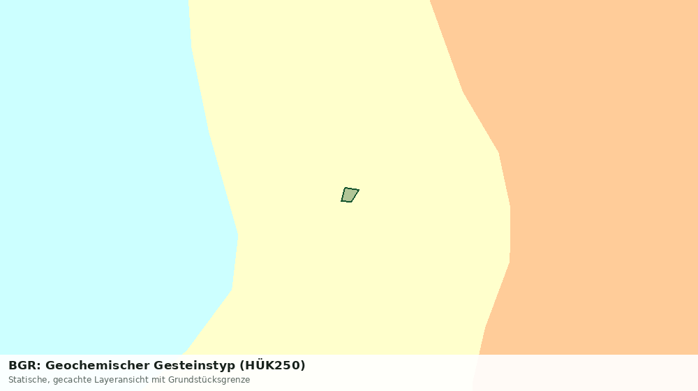 Statische Kartenansicht: BGR: Geochemischer Gesteinstyp (HÜK250)