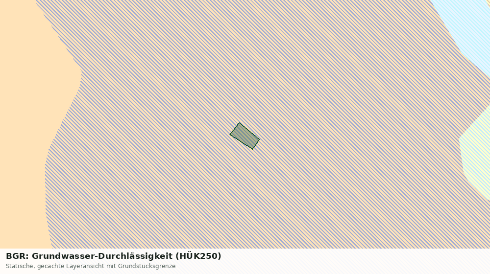 Statische Kartenansicht: BGR: Grundwasser-Durchlässigkeit (HÜK250)