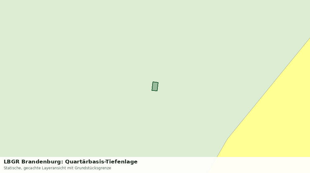 Statische Kartenansicht: LBGR Brandenburg: Quartärbasis-Tiefenlage