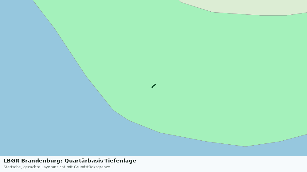 Statische Kartenansicht: LBGR Brandenburg: Quartärbasis-Tiefenlage