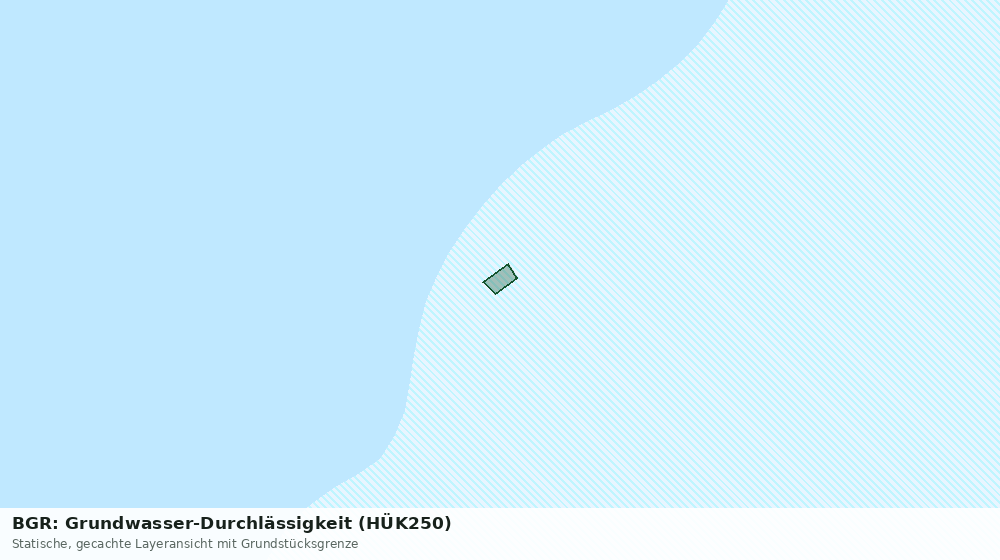 Statische Kartenansicht: BGR: Grundwasser-Durchlässigkeit (HÜK250)