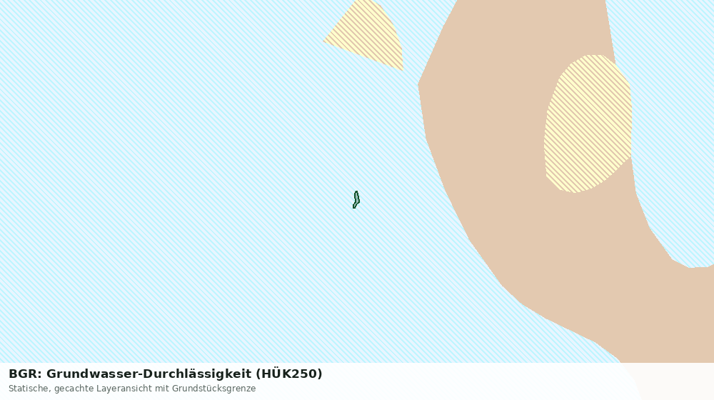 Statische Kartenansicht: BGR: Grundwasser-Durchlässigkeit (HÜK250)