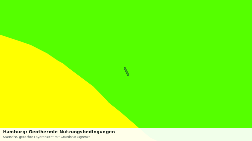 Statische Kartenansicht: Hamburg: Geothermie-Nutzungsbedingungen