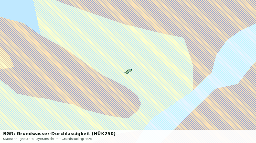 Statische Kartenansicht: BGR: Grundwasser-Durchlässigkeit (HÜK250)