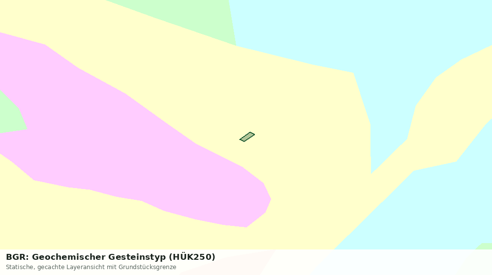 Statische Kartenansicht: BGR: Geochemischer Gesteinstyp (HÜK250)