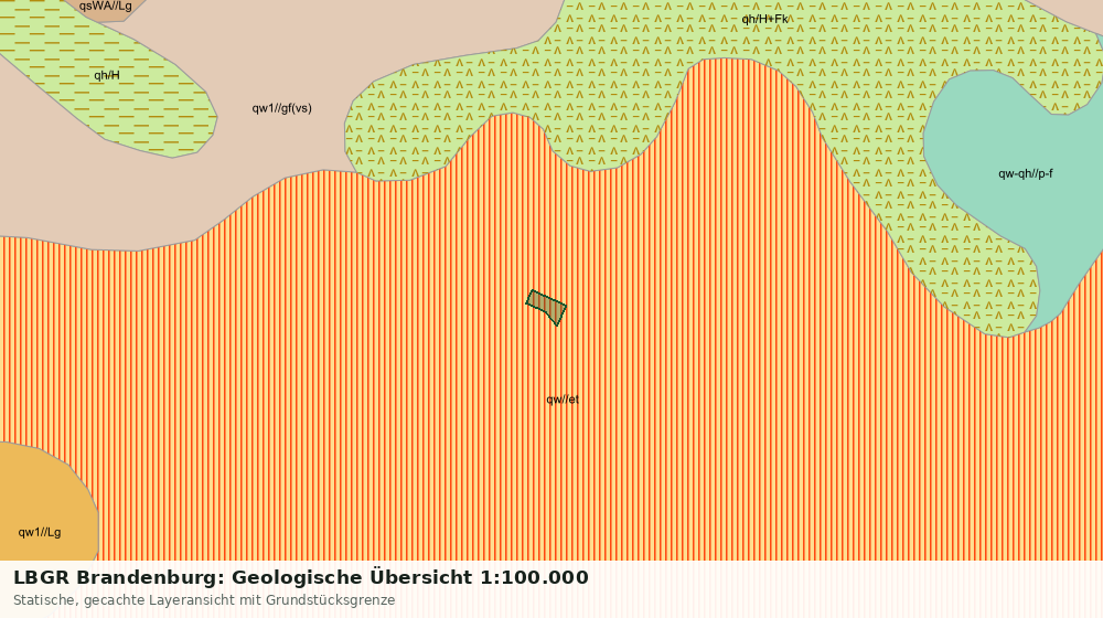 Statische Kartenansicht: LBGR Brandenburg: Geologische Übersicht 1:100.000