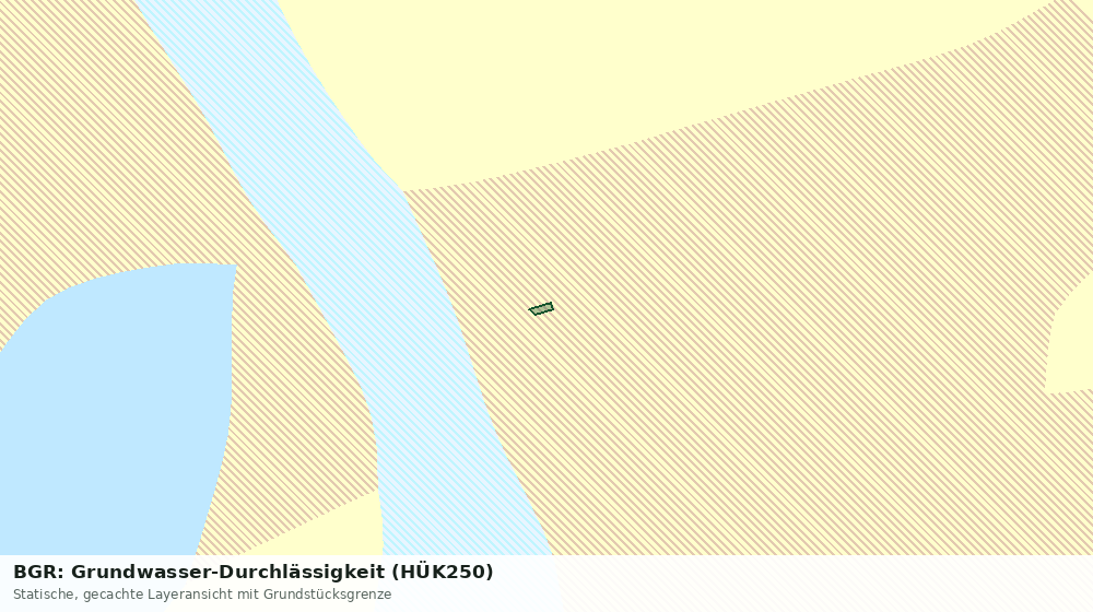 Statische Kartenansicht: BGR: Grundwasser-Durchlässigkeit (HÜK250)