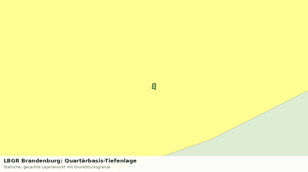 Statische Kartenansicht: LBGR Brandenburg: Quartärbasis-Tiefenlage