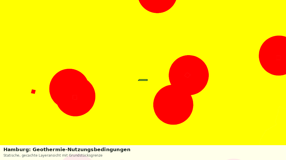 Statische Kartenansicht: Hamburg: Geothermie-Nutzungsbedingungen