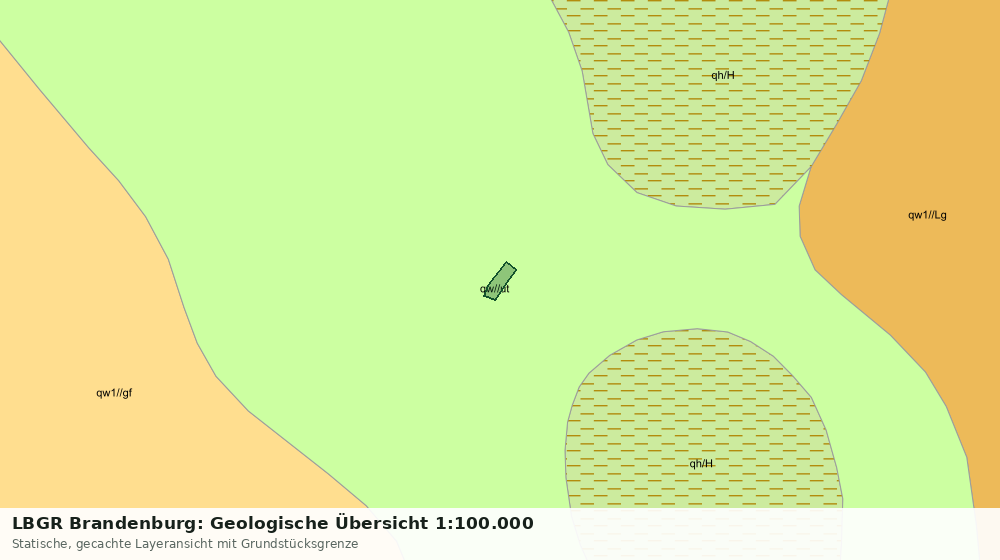 Statische Kartenansicht: LBGR Brandenburg: Geologische Übersicht 1:100.000