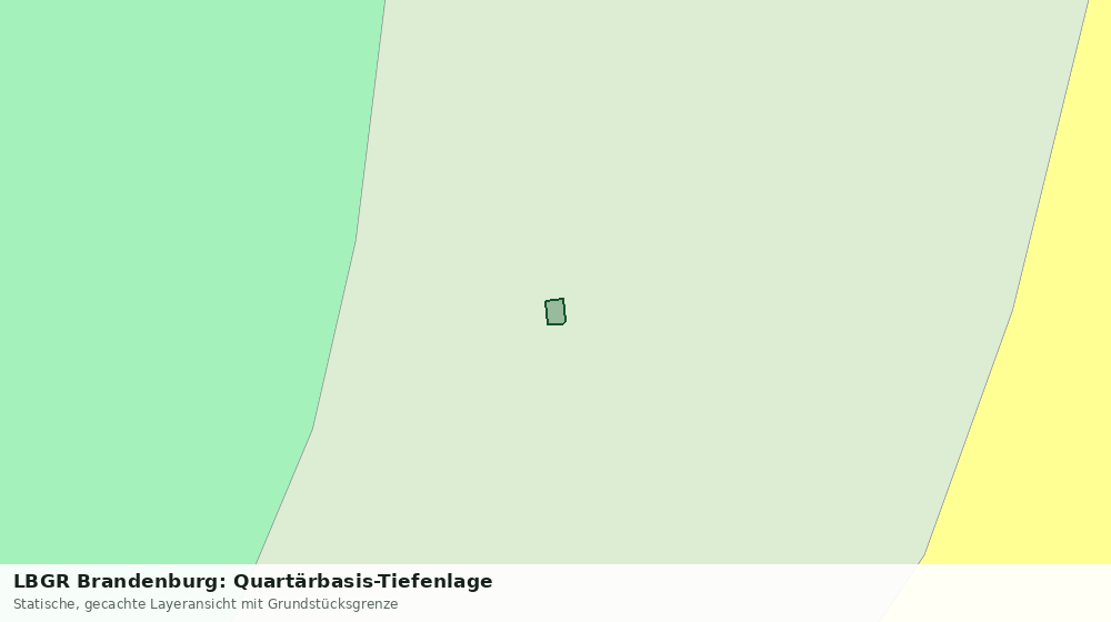Statische Kartenansicht: LBGR Brandenburg: Quartärbasis-Tiefenlage