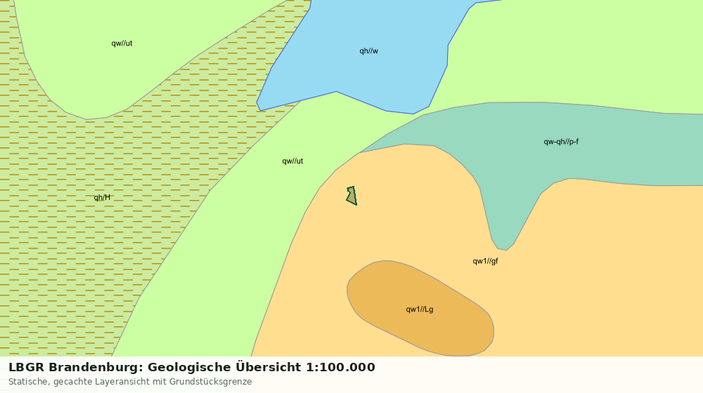 Statische Kartenansicht: LBGR Brandenburg: Geologische Übersicht 1:100.000