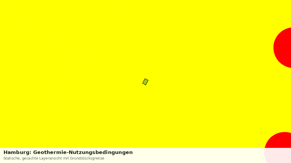 Statische Kartenansicht: Hamburg: Geothermie-Nutzungsbedingungen