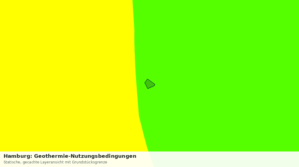 Statische Kartenansicht: Hamburg: Geothermie-Nutzungsbedingungen