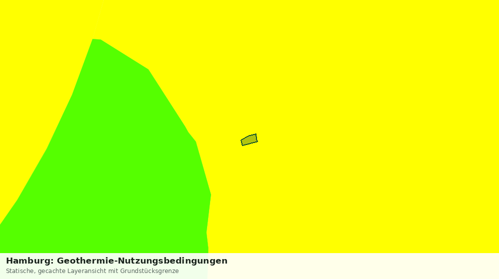 Statische Kartenansicht: Hamburg: Geothermie-Nutzungsbedingungen