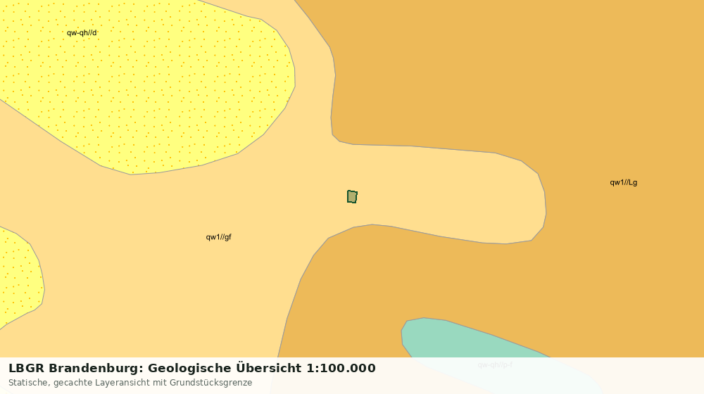 Statische Kartenansicht: LBGR Brandenburg: Geologische Übersicht 1:100.000